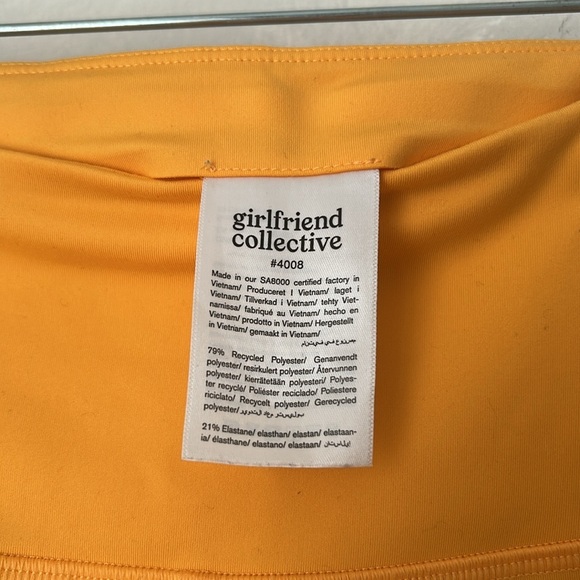 Girlfriend collective compressive leggings yellow size medium - Picture 2 of 5